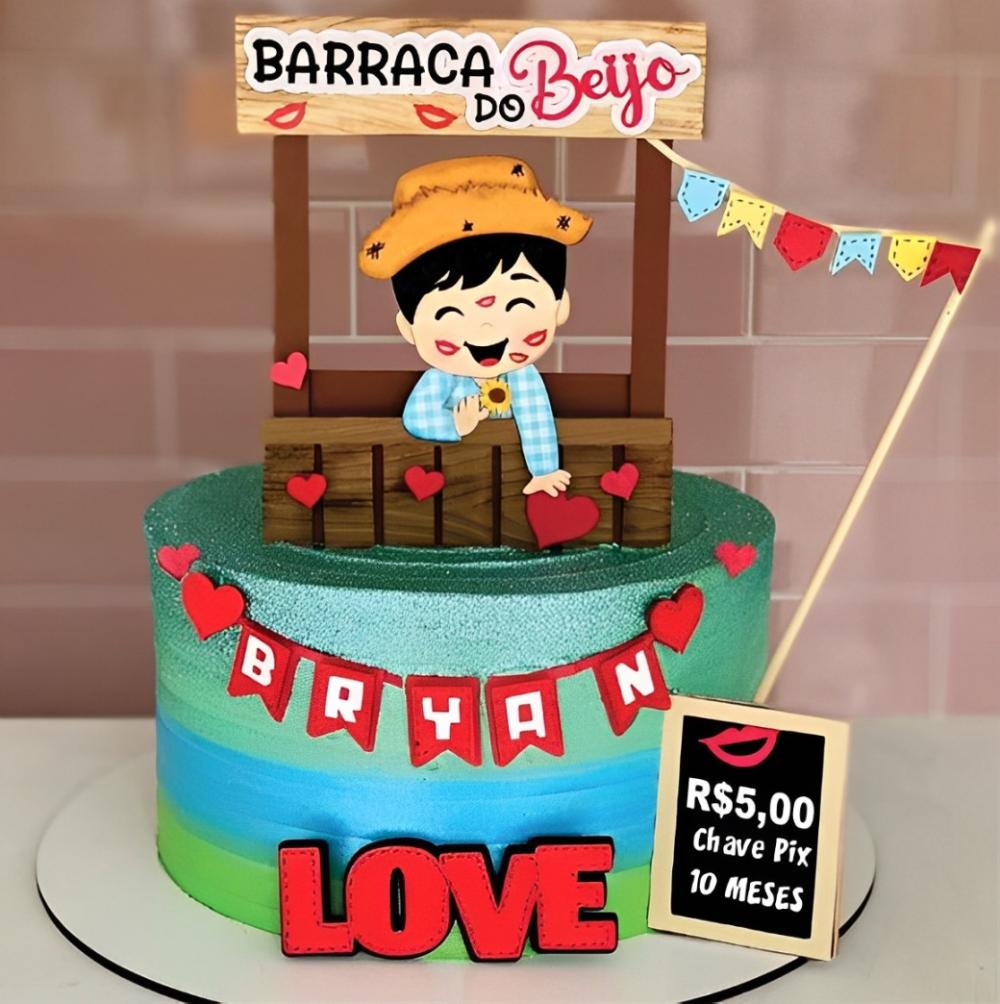 Topo de Bolo Festa Junina 28 Studio/PDF/PNG