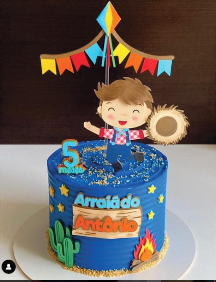 Topo de Bolo Festa Junina 12 Studio/PDF/PNG