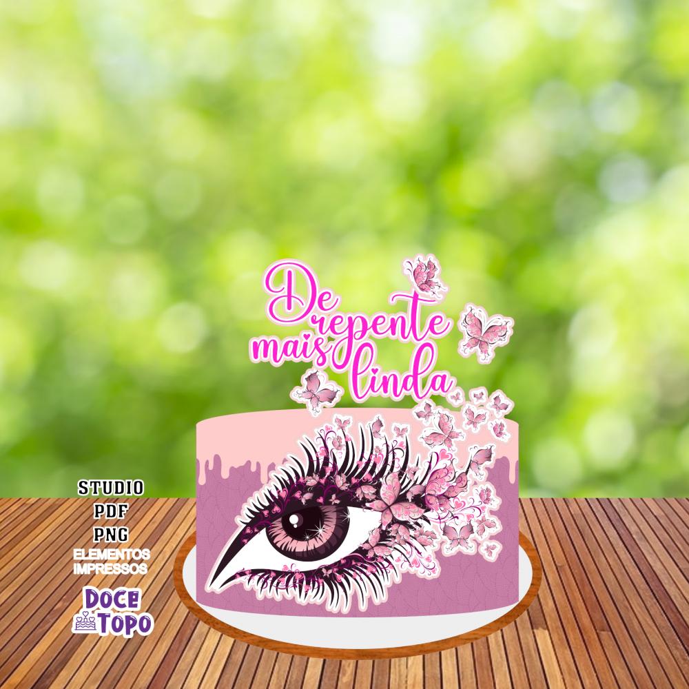 Topo de Bolo De Repente Mais Linda 01 Studio/PDF/PNG