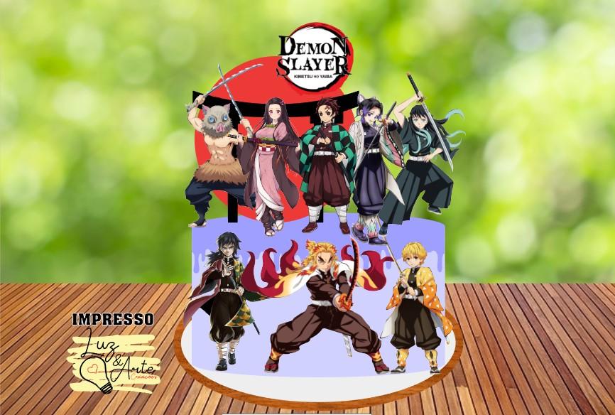 Topo de Bolo Demon Slayer 02 Studio/PDF