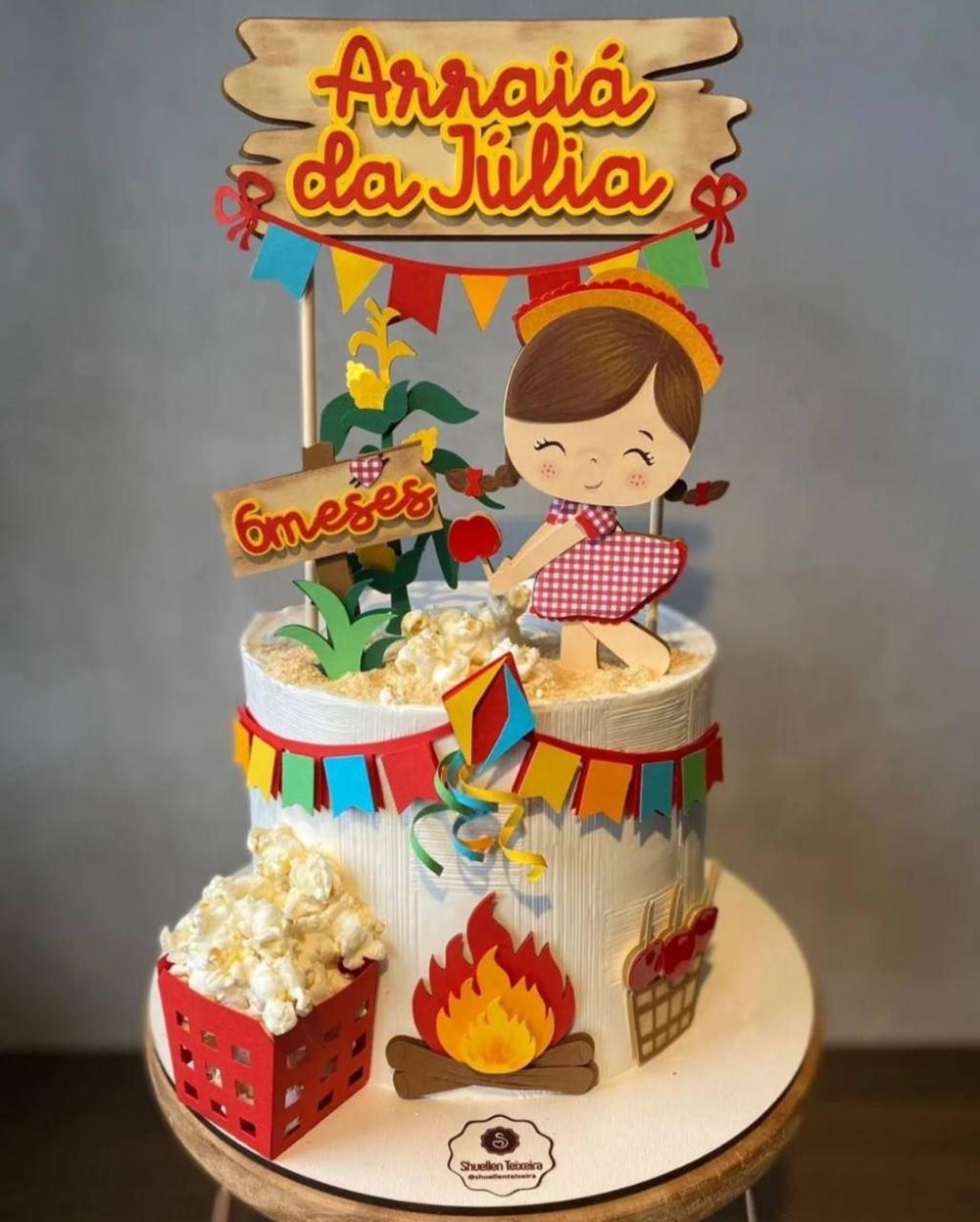 Topo de Bolo Festa Junina 35 Studio/PDF/PNG