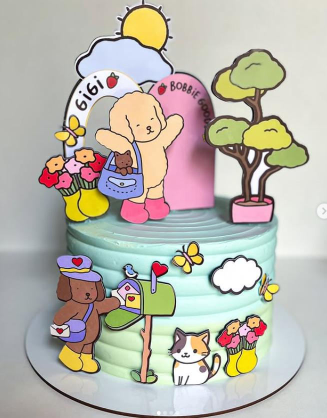 Topo de Bolo Bobbie Goods 04 Studio/PDF/PNG