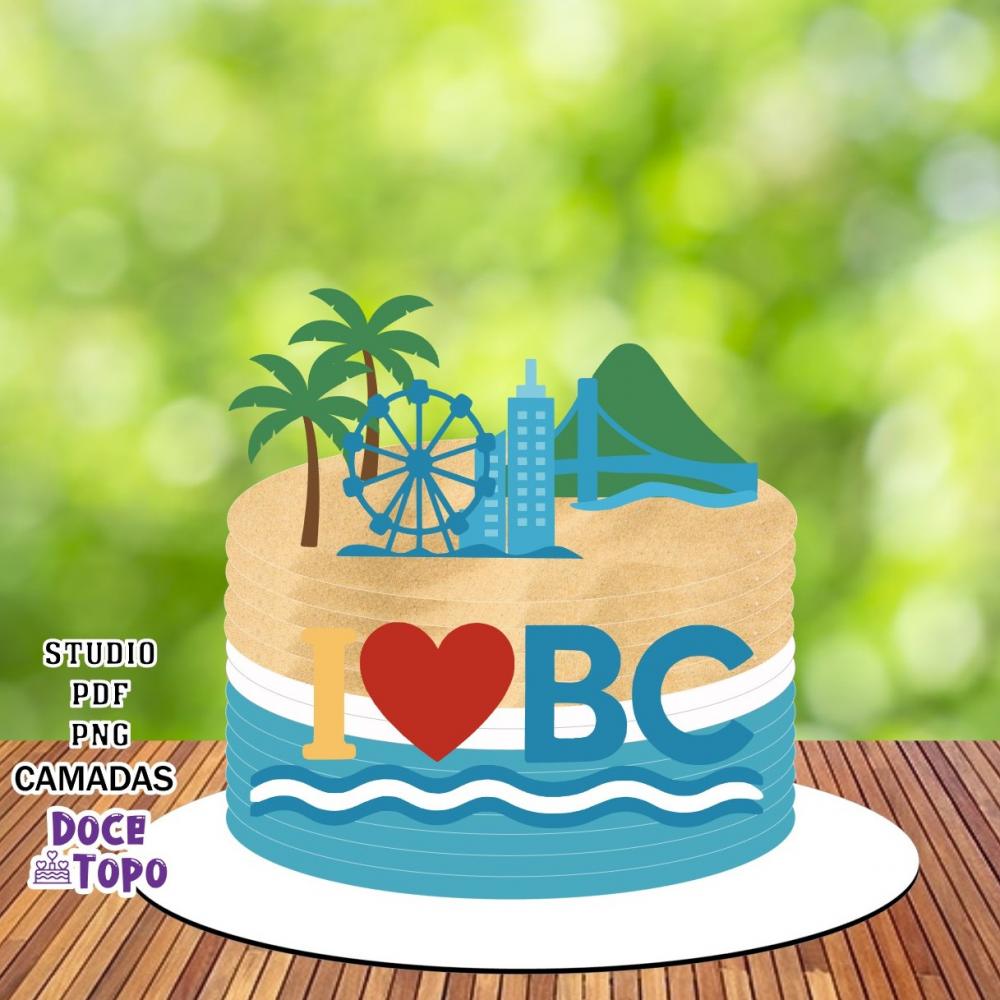 Topo de Bolo BC - Balneário Camboriú Studio/PDF/PNG