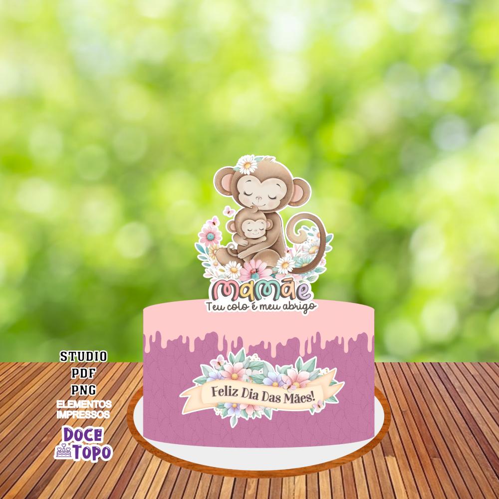 Topo de Bolo Dia das Mães 01 Studio/PDF/PNG