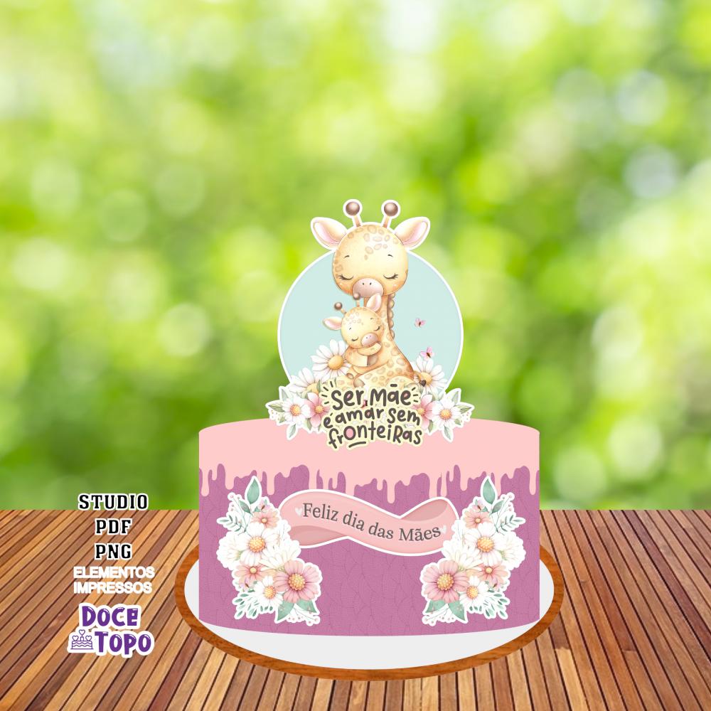 Topo de Bolo Dia das Mães 02 Studio/PDF/PNG
