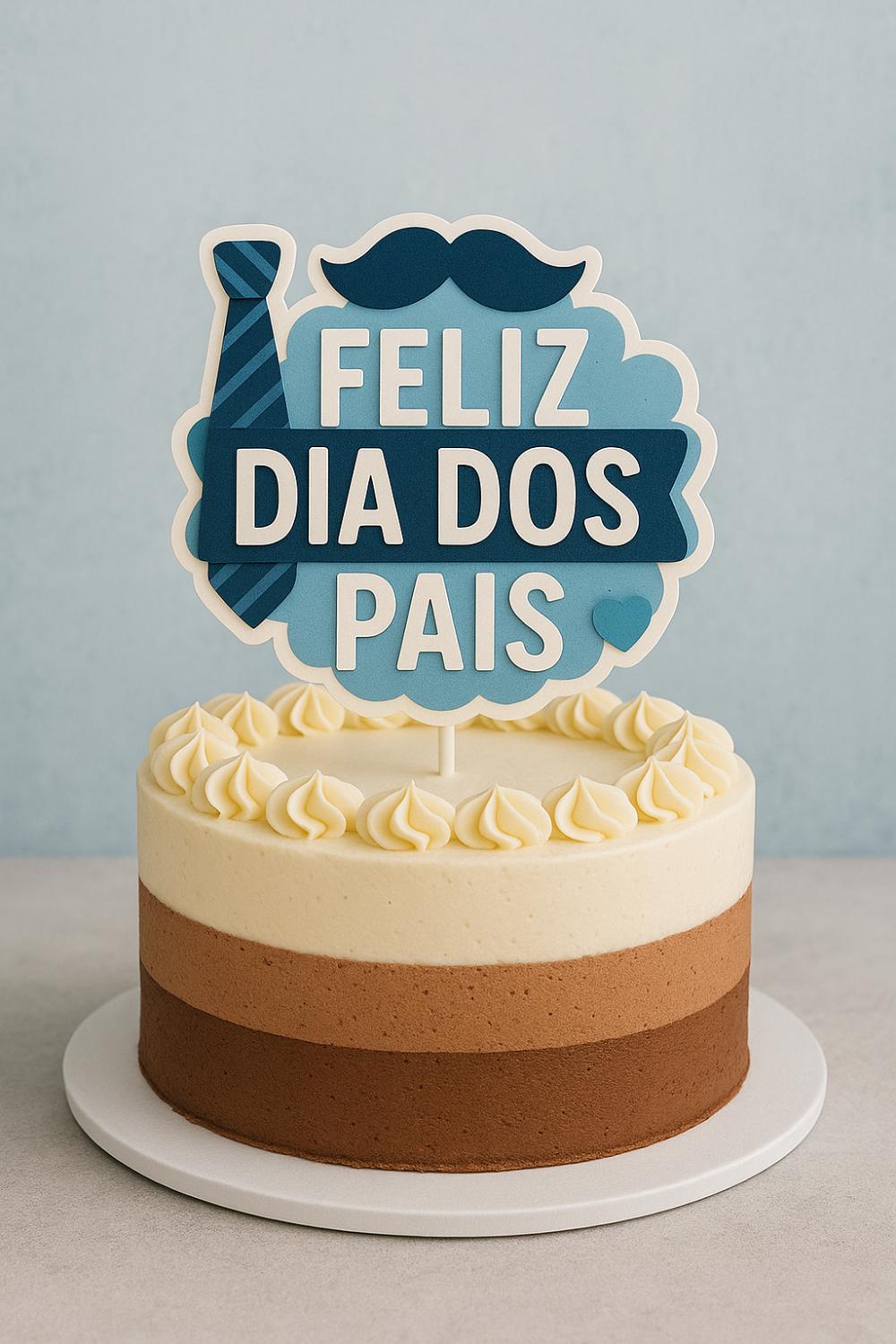 Topo de Bolo Dia dos Pais 04 Studio/PDF/PNG