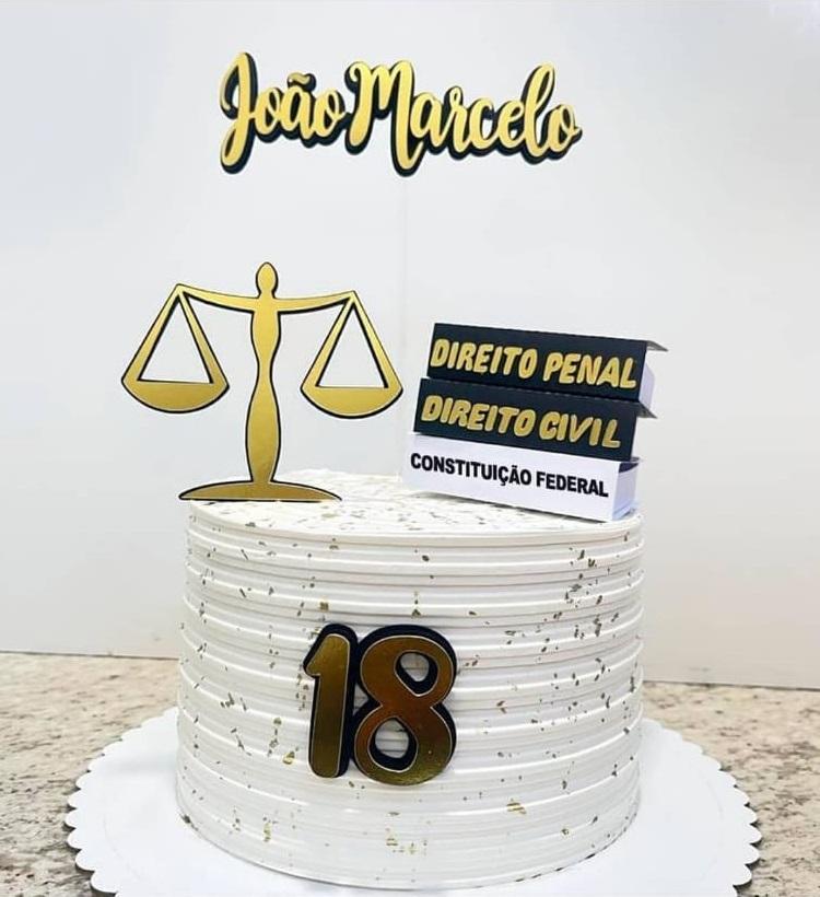 Topo de Bolo Direito Livros 01 Studio/PDF/PNG