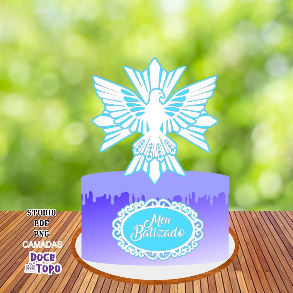 Topo de Bolo Divino Espírito Santo 01 Studio/PDF/PNG