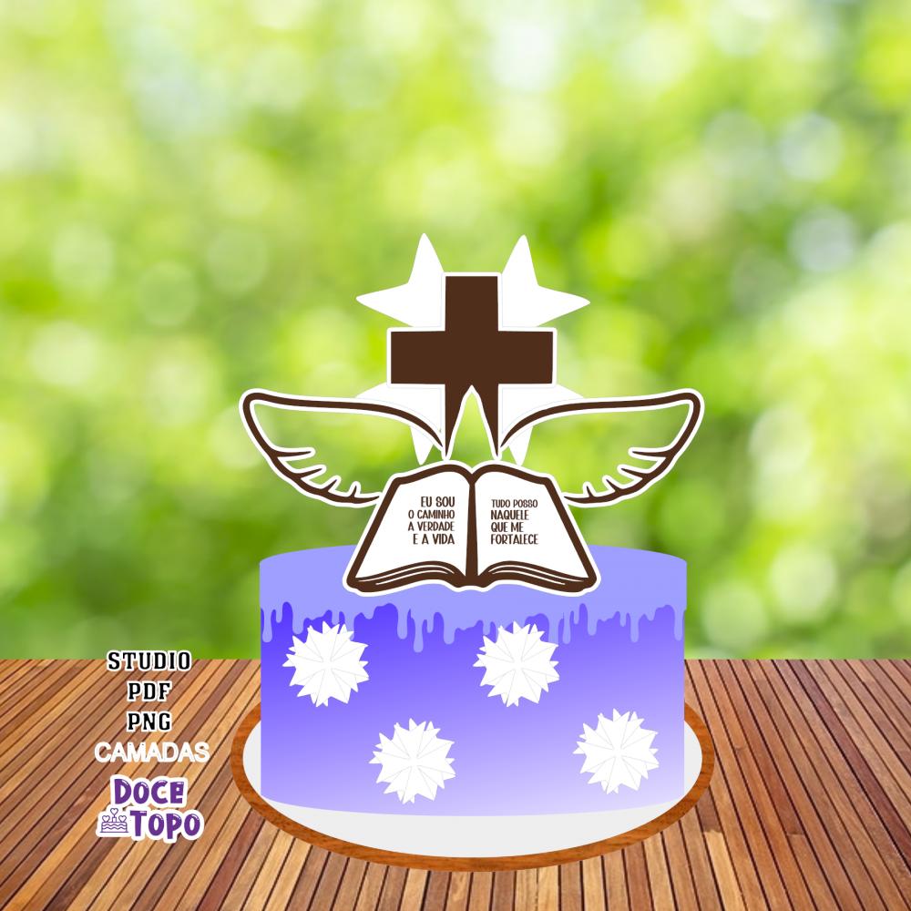 Topo de Bolo Divino Espírito Santo 02 Studio/PDF/PNG