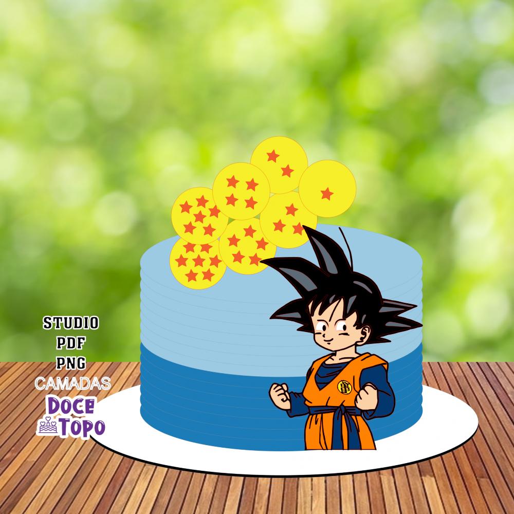 Topo de Bolo Dragon Ball 04 Studio/PDF/PNG