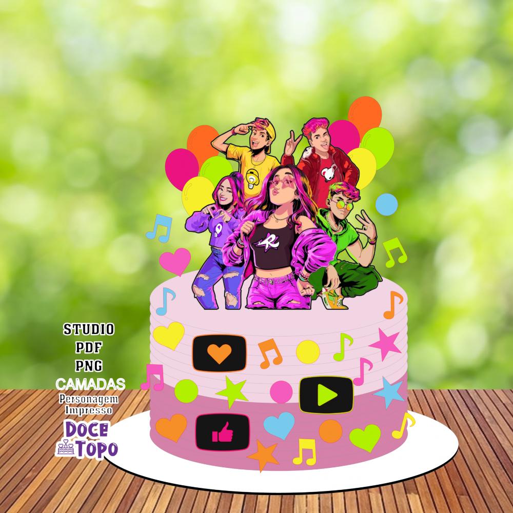 Topo de Bolo Emilly Vick 04 Studio/PDF/PNG