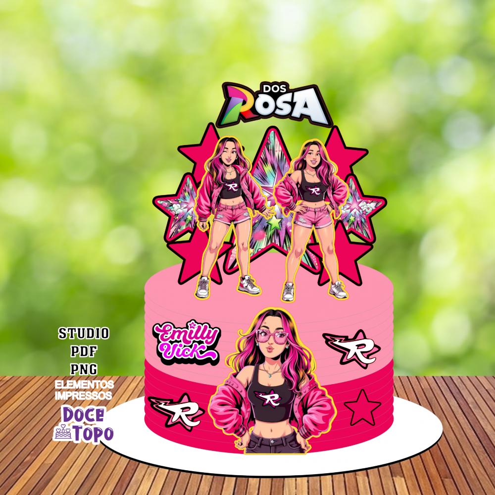 Topo de Bolo Emilly Vick 05 Studio/PDF/PNG