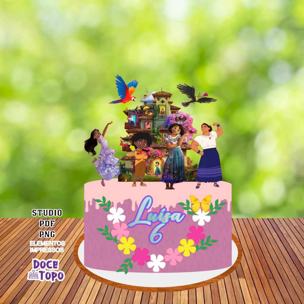 Topo de Bolo Encanto 01 Studio/PDF/PNG