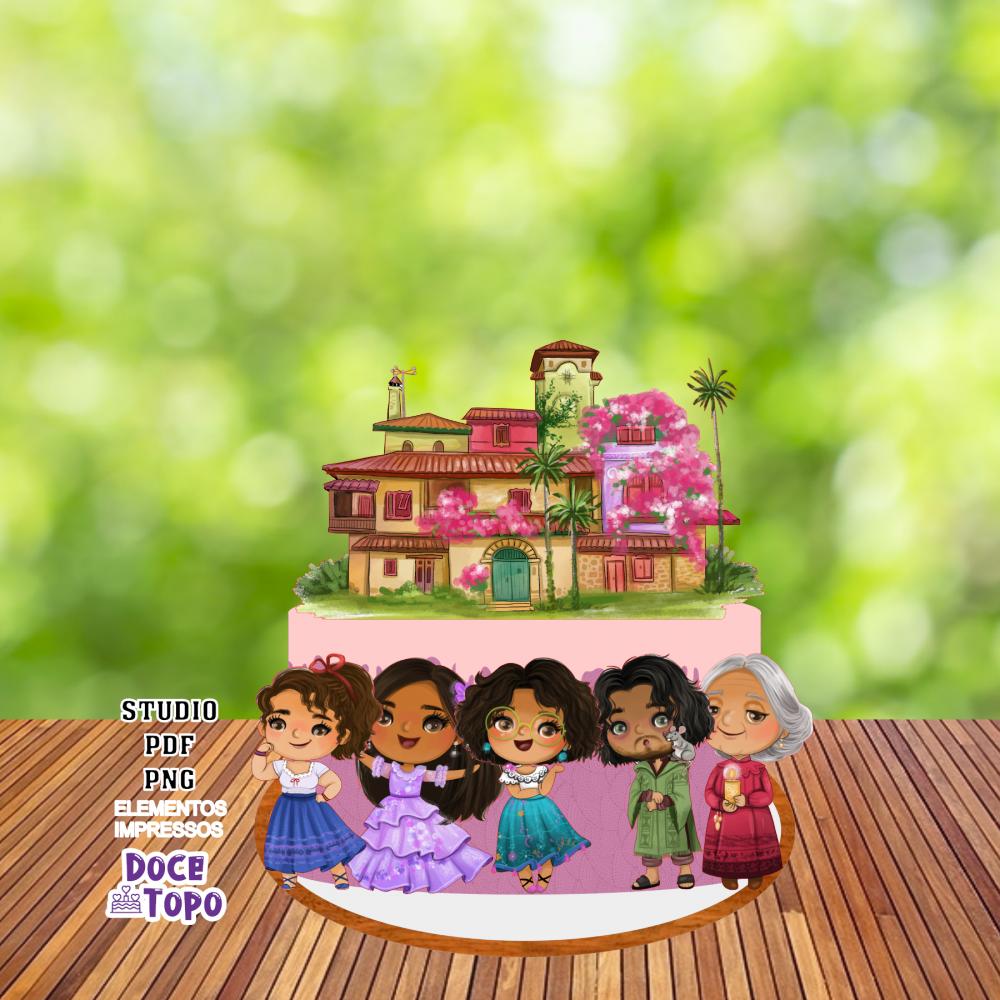 Topo de Bolo Encanto 02 Studio/PDF/PNG