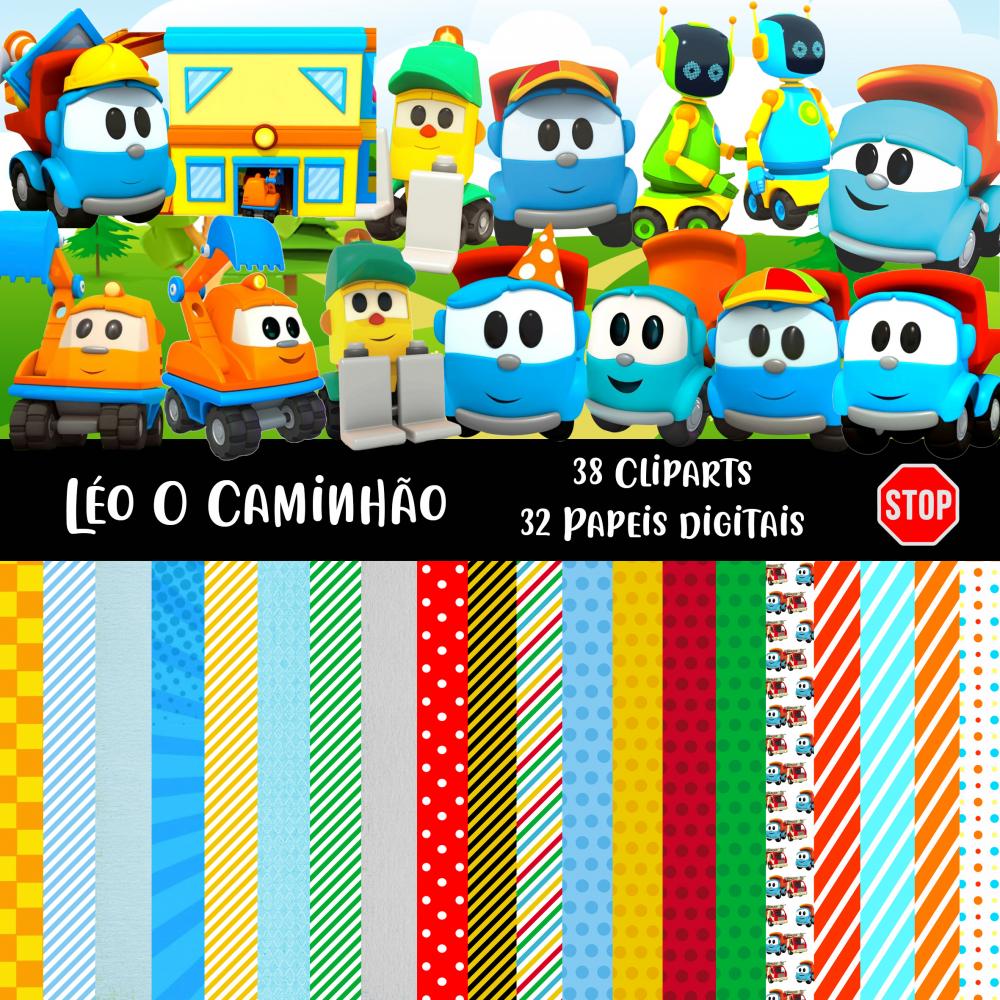 Kit Digital Png Léo O Caminhão 01