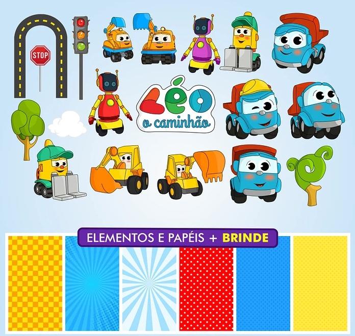 Kit Digital Png Léo O Caminhão 02