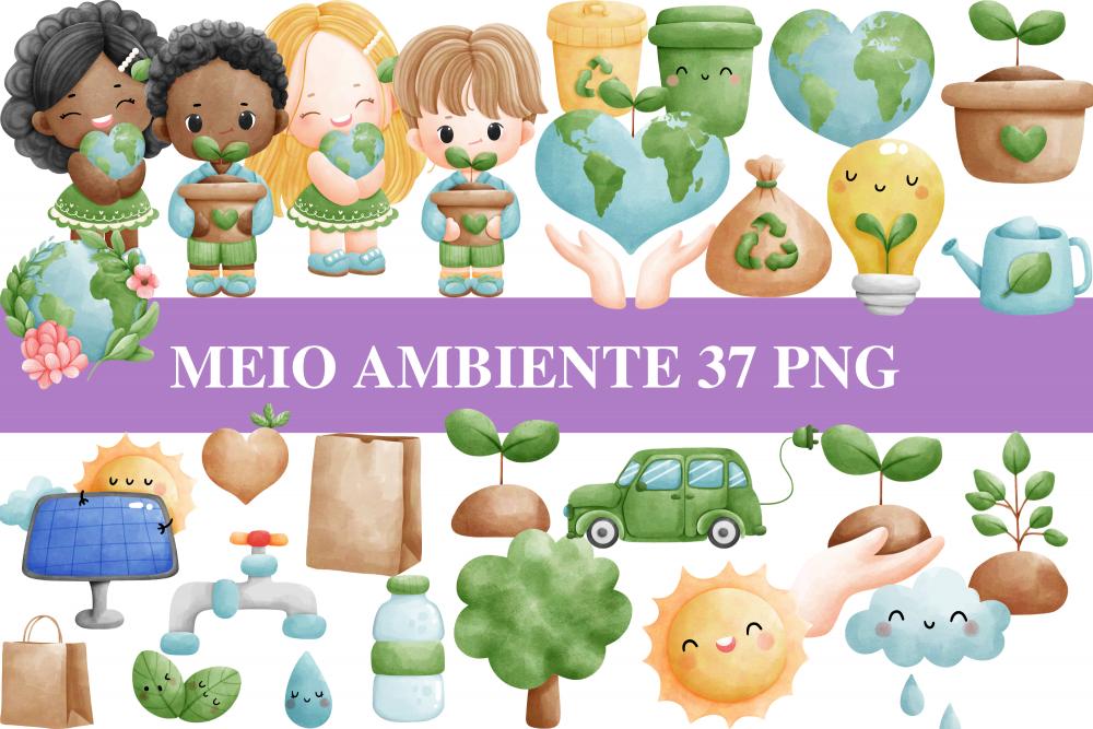 Kit Digital Png Meio Ambiente