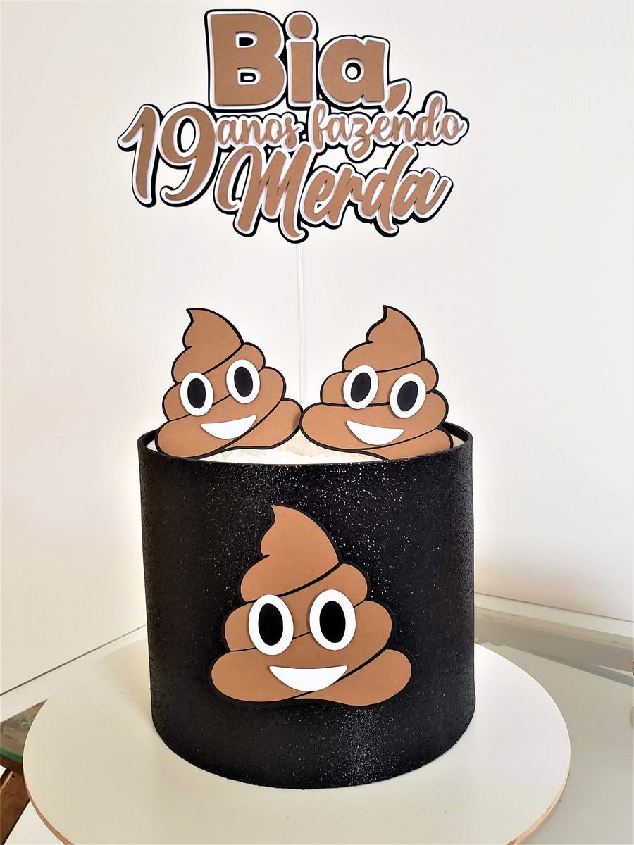 Topo de Bolo Fazendo Merda Studio/PDF/PNG