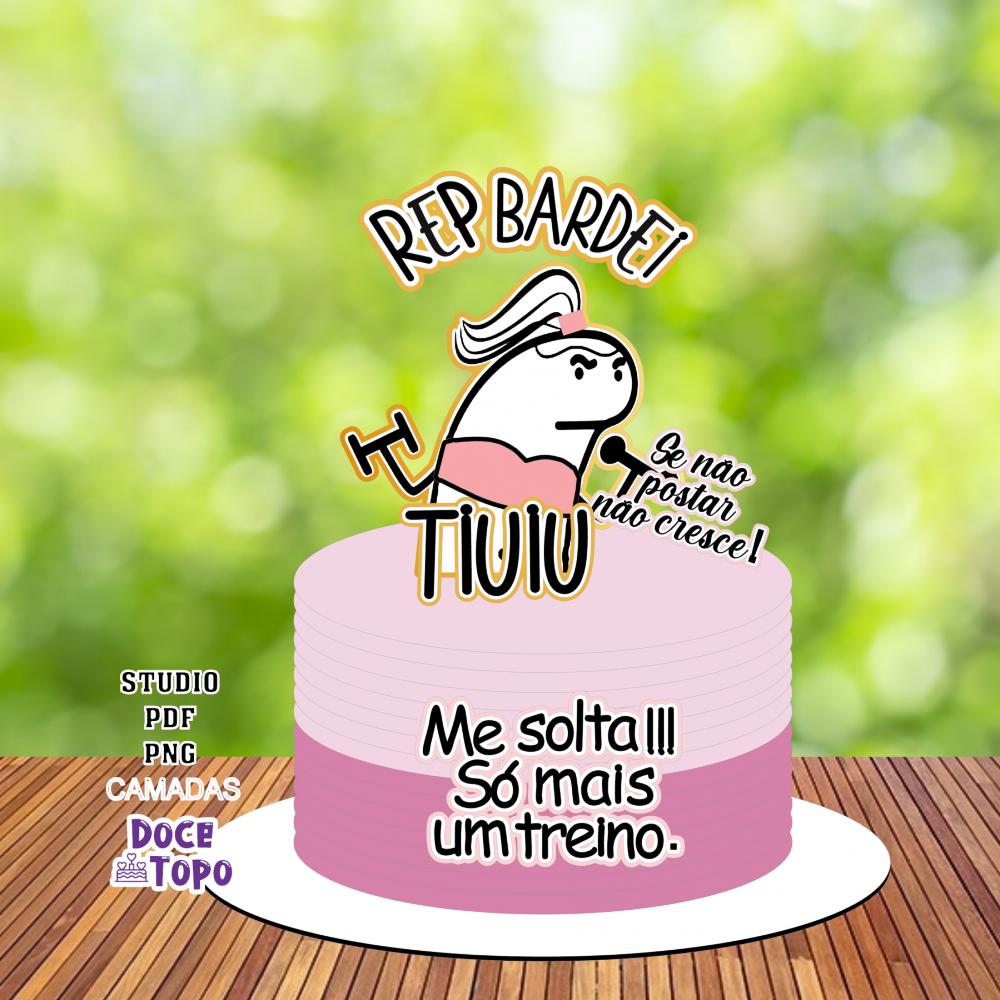 Topo de Bolo Flork Academia 02 Studio/PDF/PNG