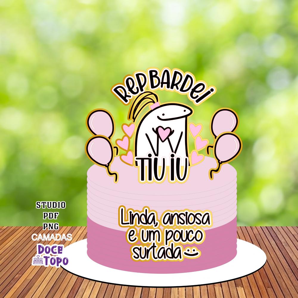 Topo de Bolo Flork Rep Bardei 02 Studio/PDF/PNG