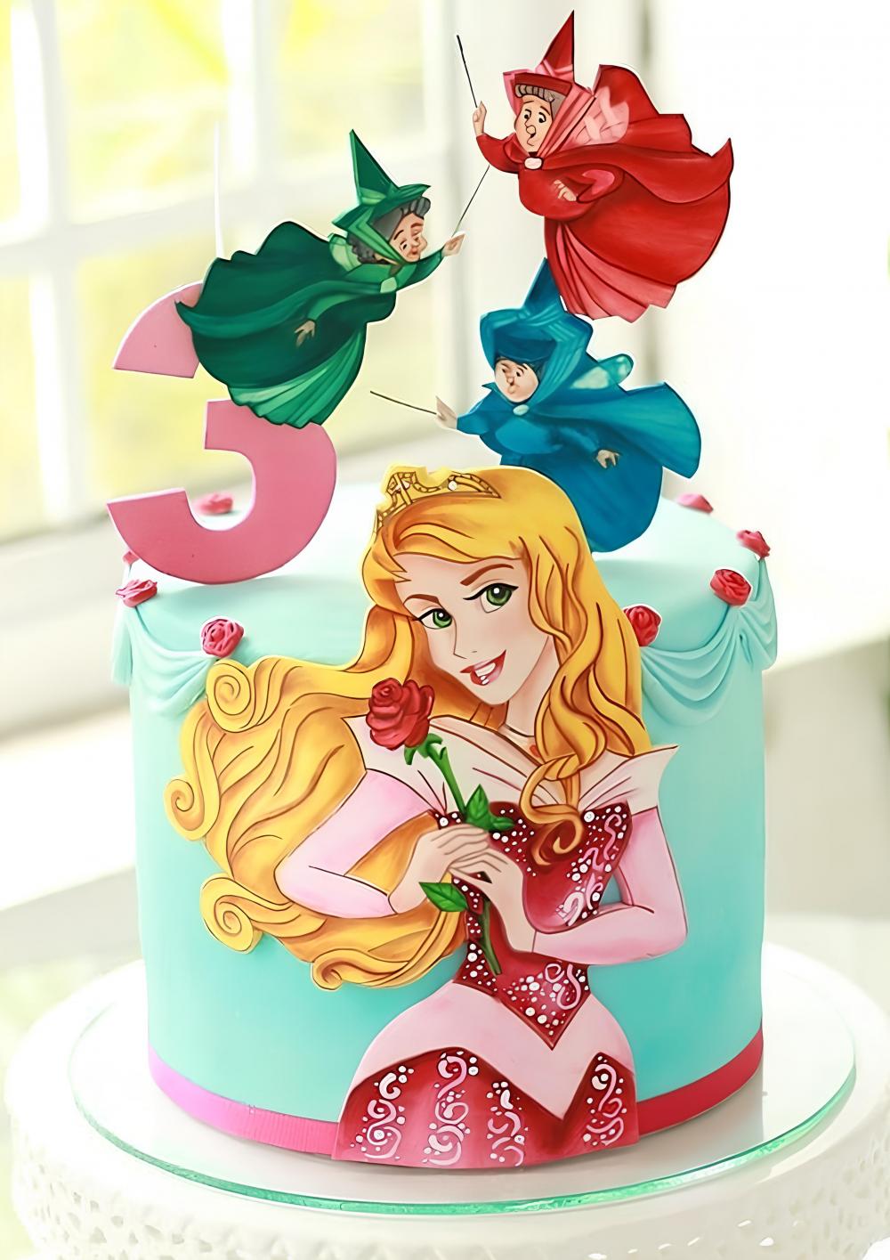 Topo de Bolo A Bela Adormecida 07 Studio/PDF/PNG