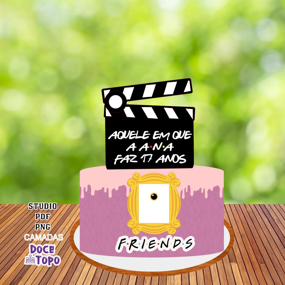Topo de Bolo Friends 02 Studio/PDF/PNG