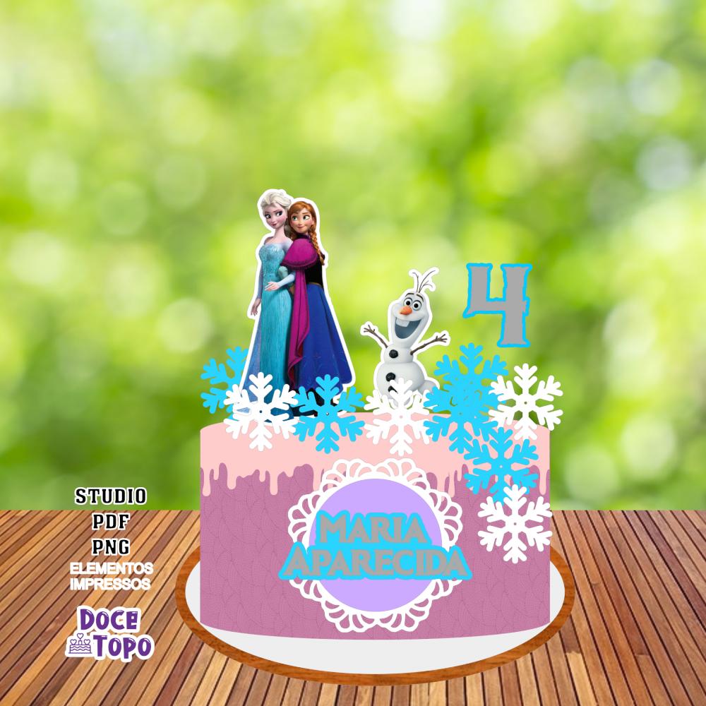 Topo de Bolo Frozen 01 Studio/PDF/PNG