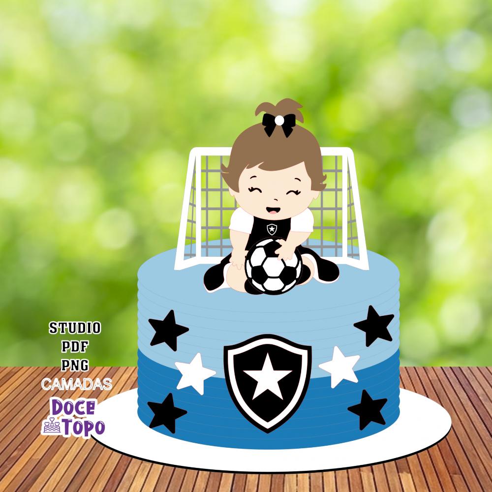 Topo de Bolo Botafogo 01 Studio/PDF/PNG