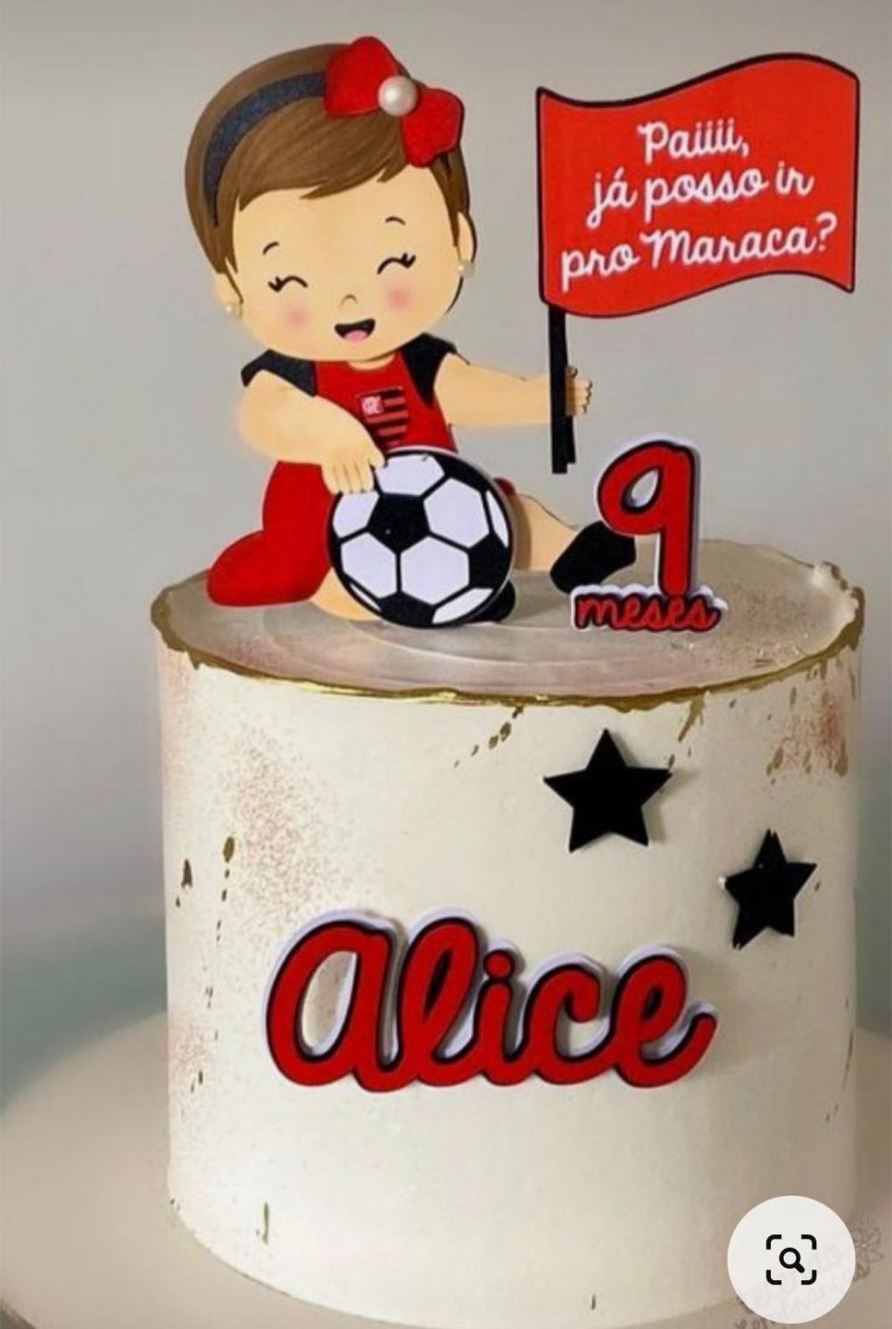 Topo de Bolo Flamengo 02 Studio/PDF/PNG