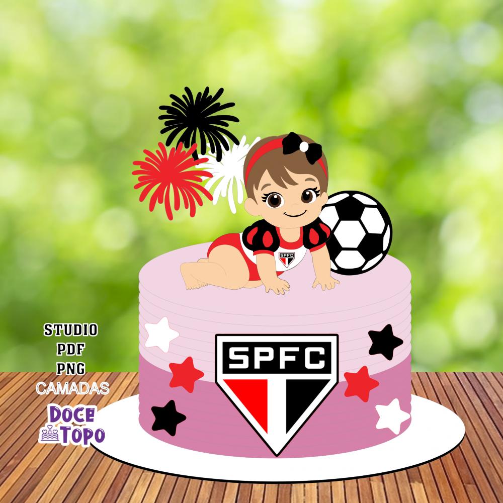 Topo de Bolo São Paulo 01 Studio/PDF/PNG