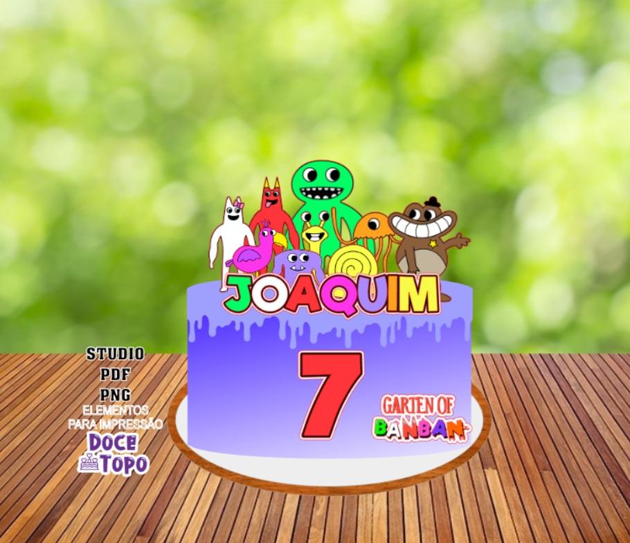 Topo de Bolo Garten Of Banban 01 Studio/PDF/PNG