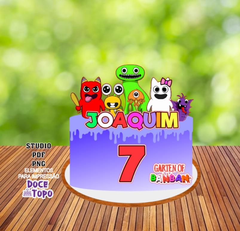 Topo de Bolo Garten Of Banban Cute Studio/PDF/PNG