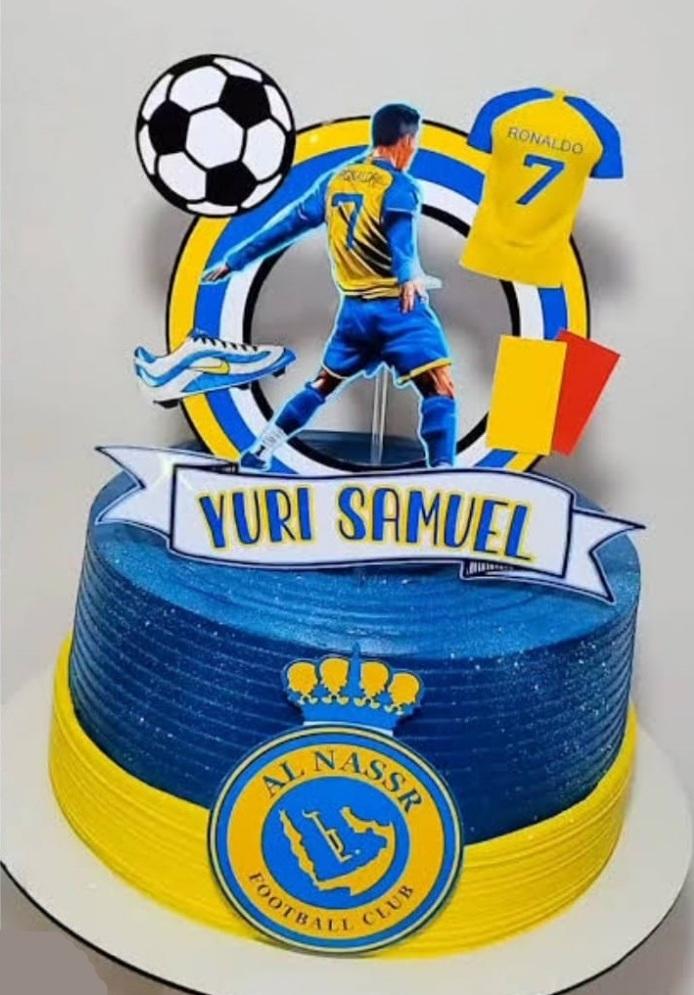 Topo de Bolo CR7 All Nassr Studio/PDF/PNG