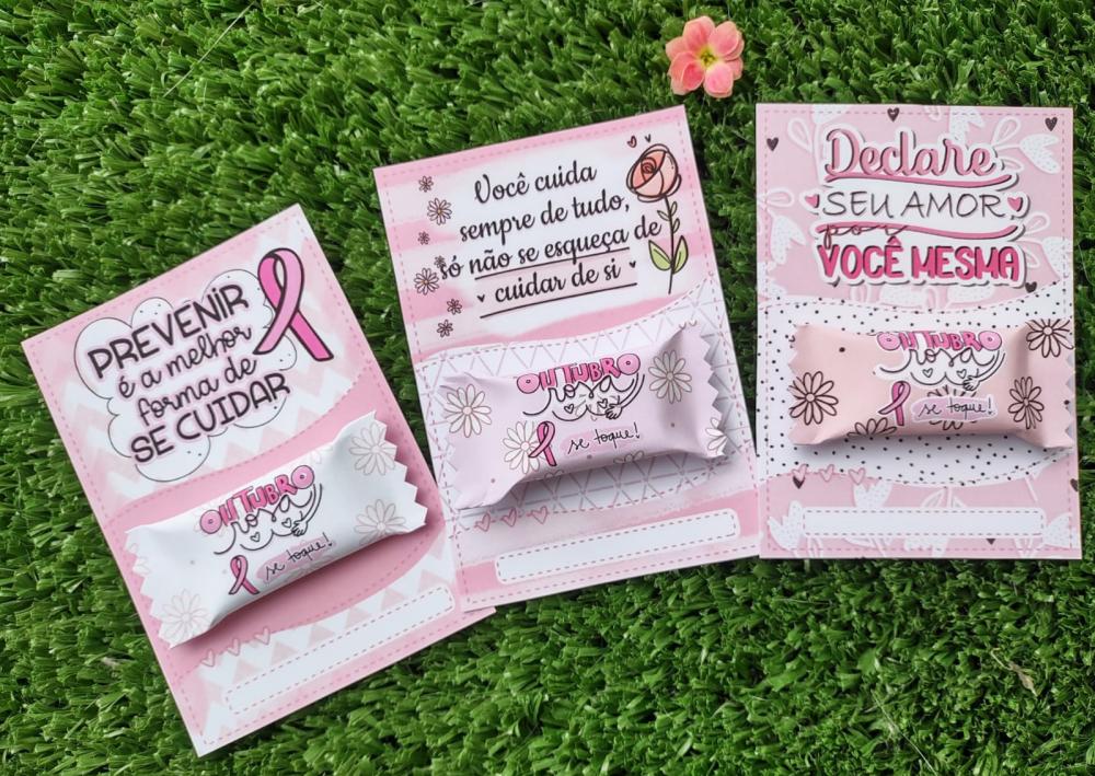 Arquivo Cartão Balinha Outubro Rosa STUDIO/PDF/PNG