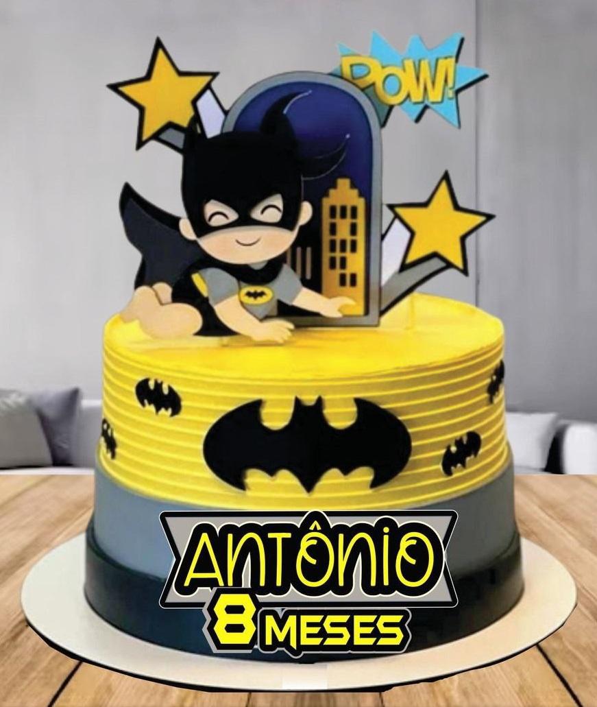 Topo de Bolo Batman 16 Studio/PDF/PNG