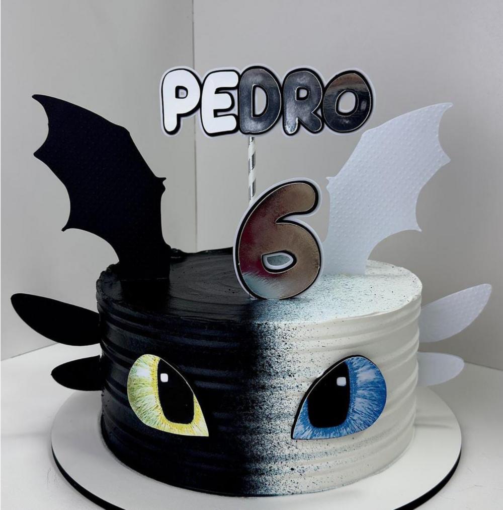 Topo de Bolo Como Treinar o seu Dragão 05 Studio/PDF/PNG