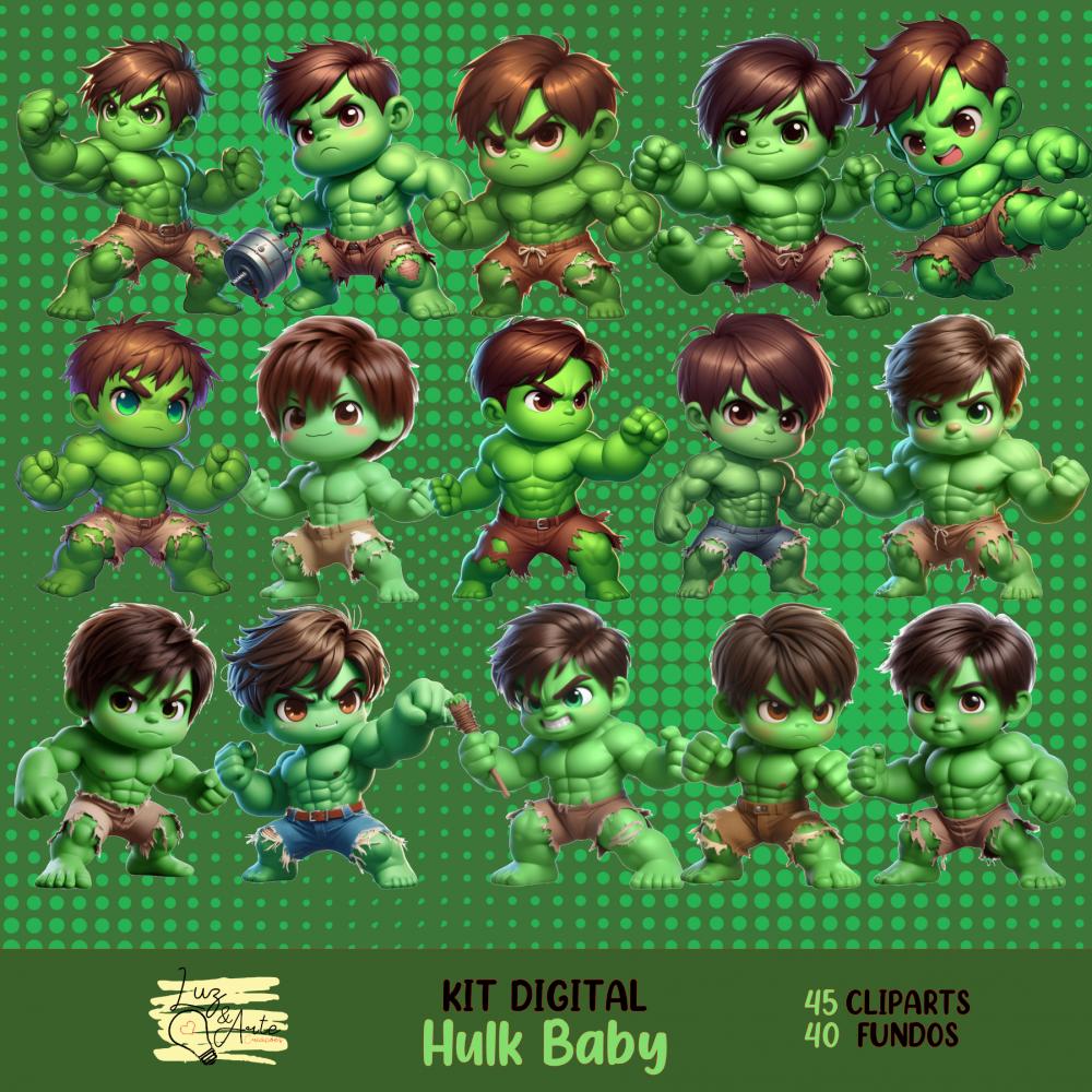 Kit Digital Png Hulk Baby 01