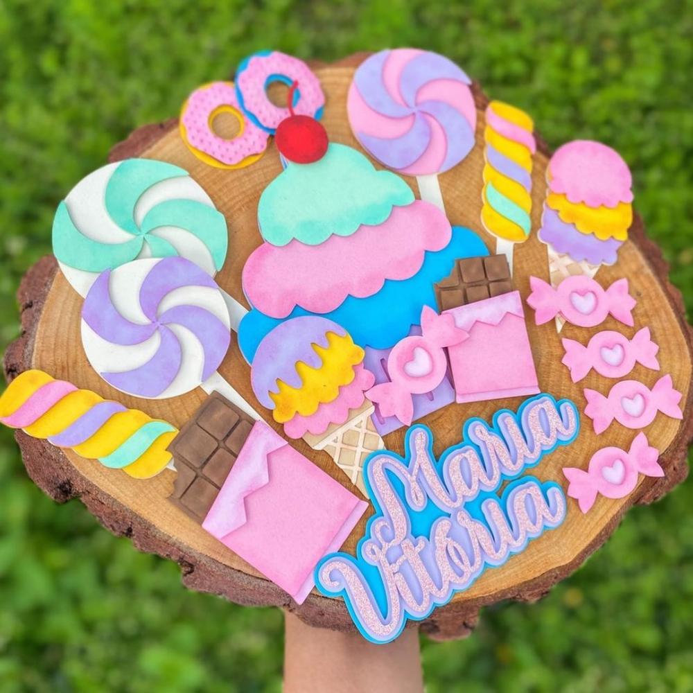 Topo de Bolo Guloseimas 07 Studio/PDF/PNG