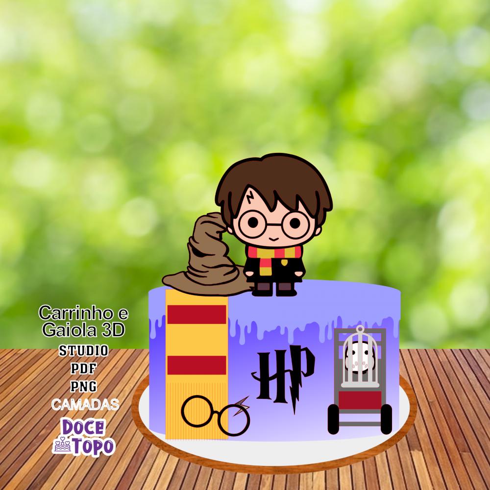 Topo de Bolo Harry Potter 03 Studio/PDF/PNG