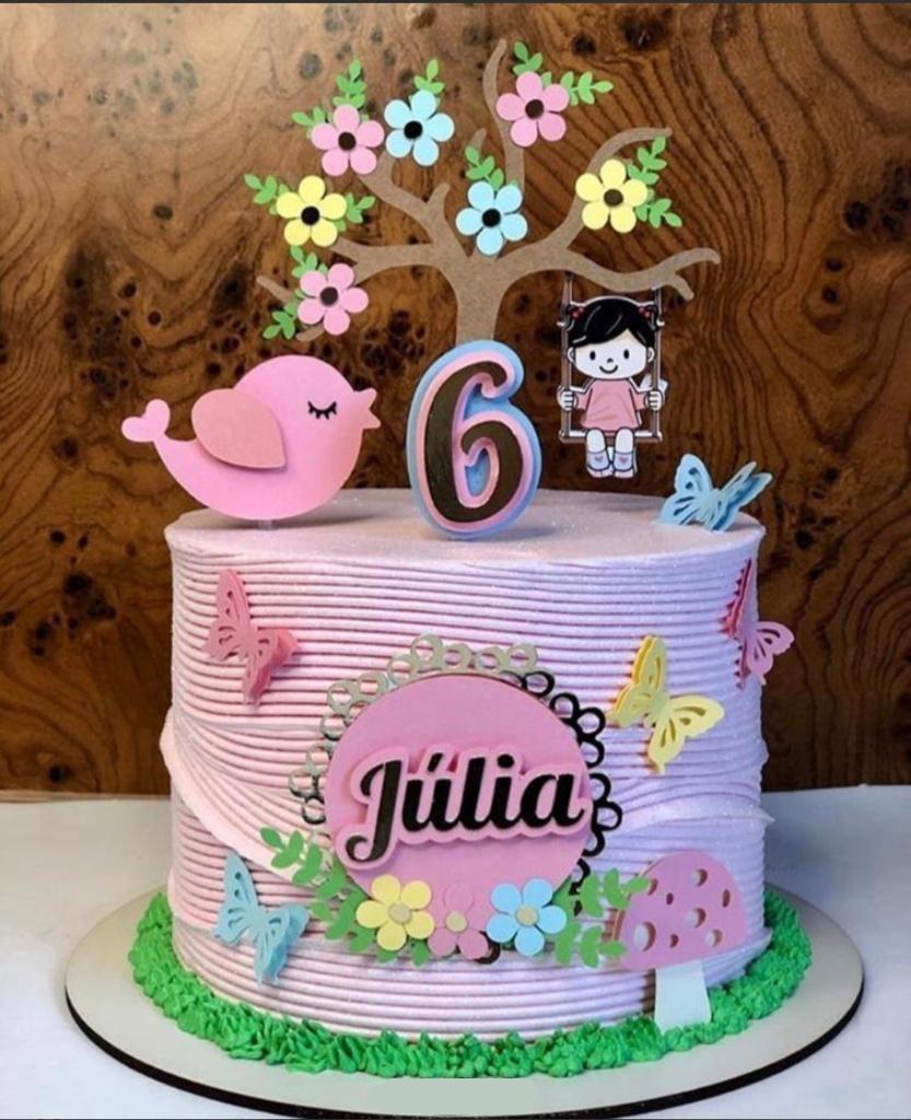 Topo de Bolo Jardim Encantado 05 Studio/PDF/PNG