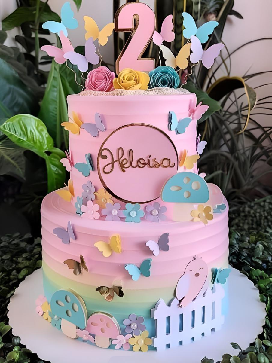 Topo de Bolo Jardim Encantado 06 Studio/PDF/PNG