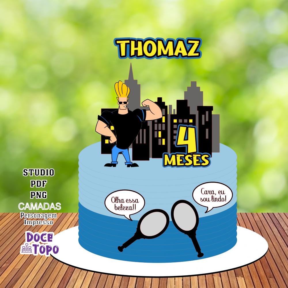 Topo de Bolo Johnny Bravo 01 Studio/PDF/PNG