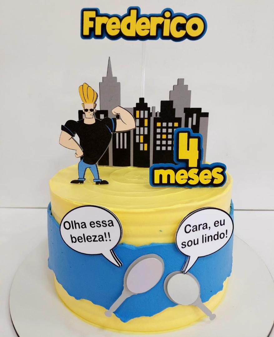 Topo de Bolo Johnny Bravo 01 Studio/PDF/PNG