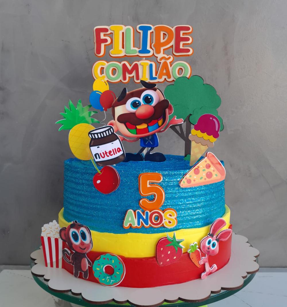 Topo de Bolo José Comilão 01 Studio/PDF/PNG