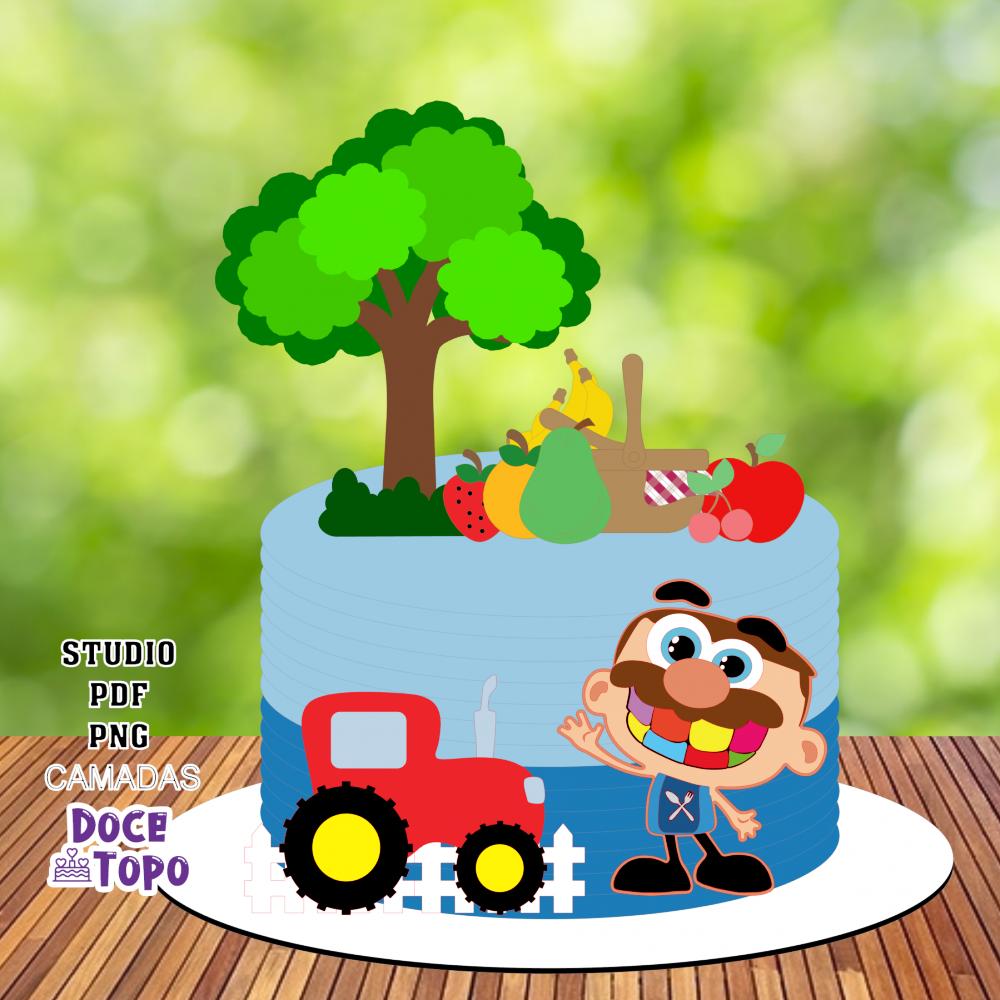 Topo de Bolo José Comilão 02 Studio/PDF/PNG