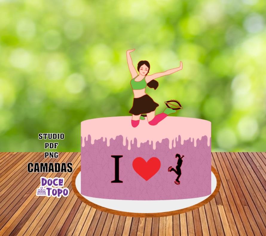 Topo de Bolo Kangoo Jumps Studio/PDF/PNG