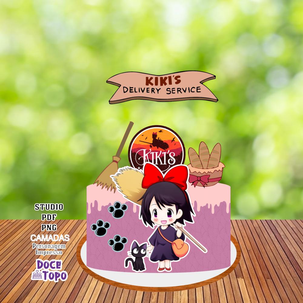 Topo de Bolo Kiki 01 Studio/PDF/PNG