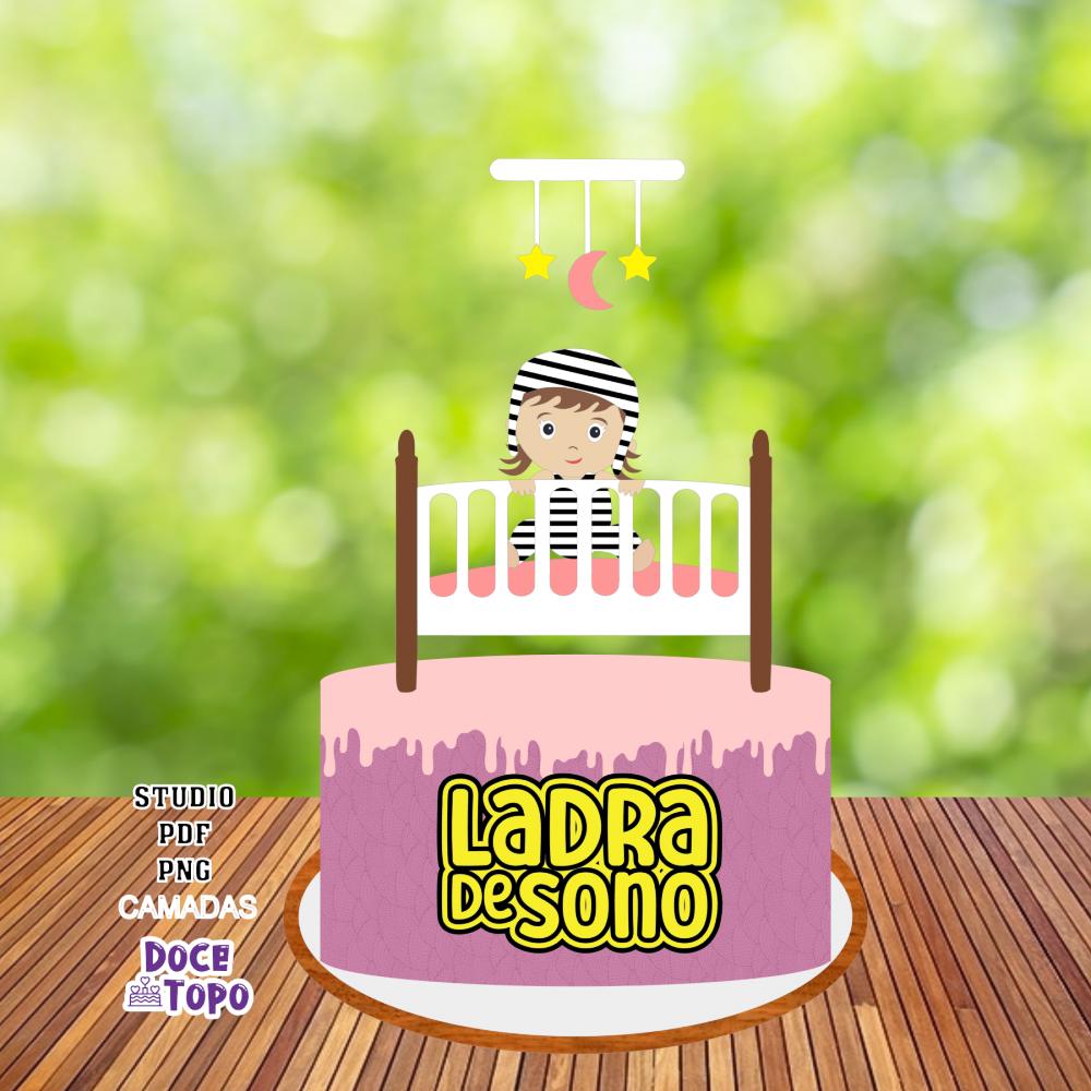 Topo de Bolo Ladra de Sono 01 Studio/PDF/PNG