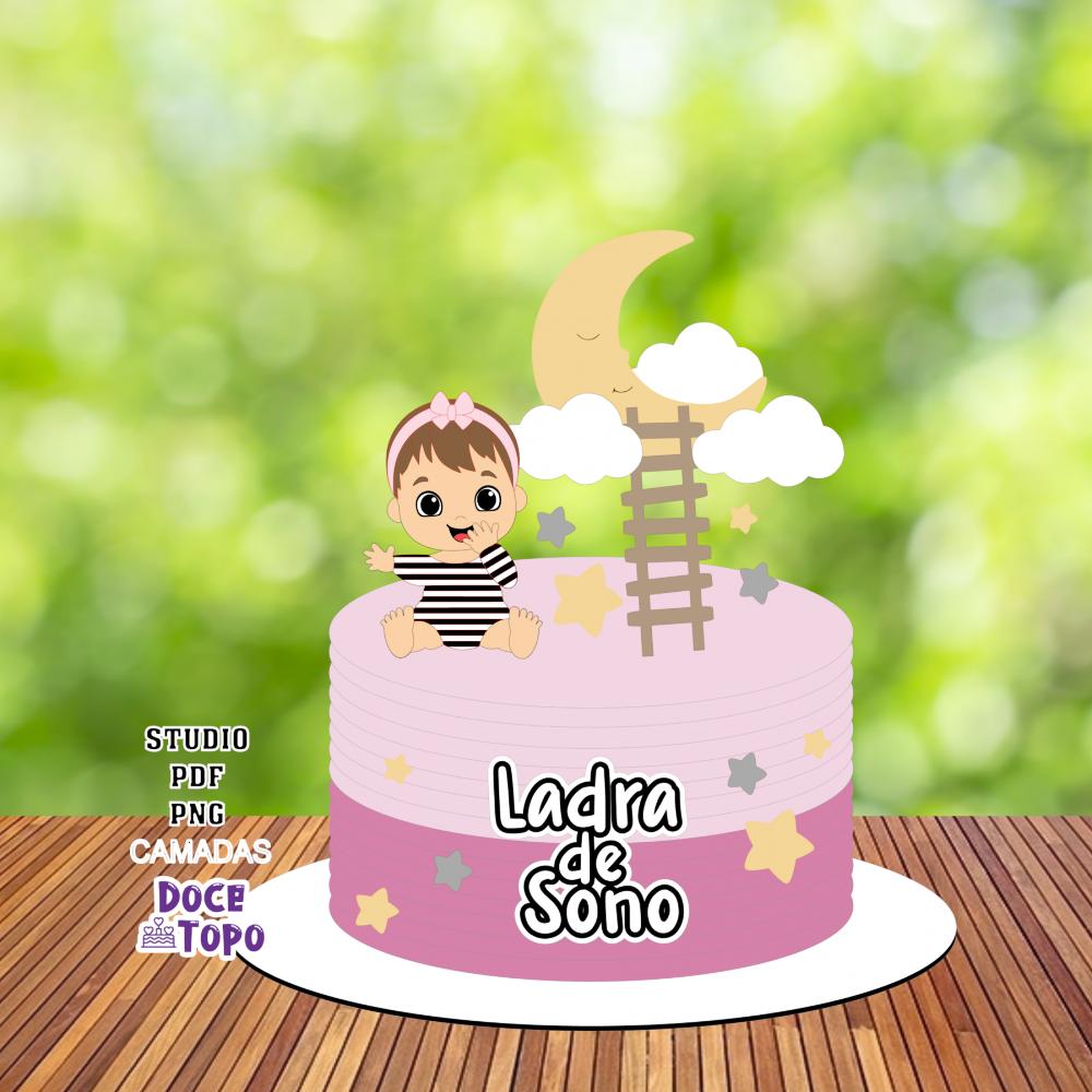 Topo de Bolo Ladra de Sono 03 Studio/PDF/PNG