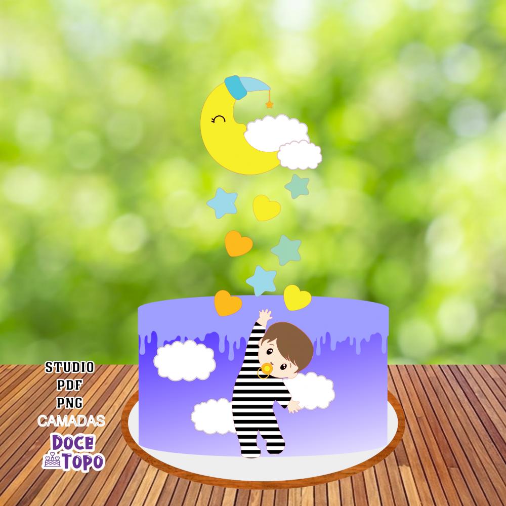 Topo de Bolo Ladrão de Sono 04 Studio/PDF/PNG